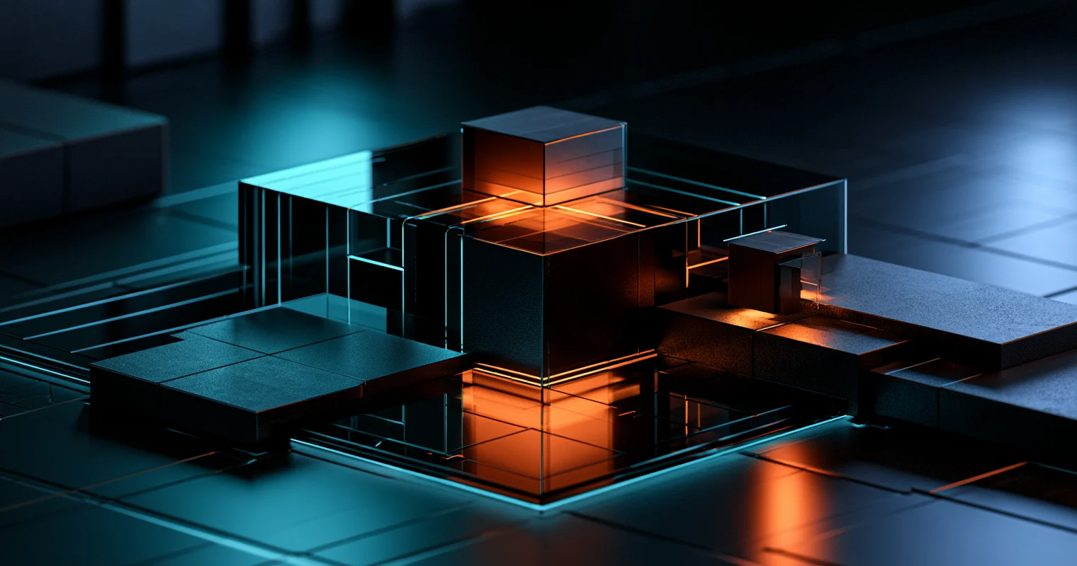 A dark glass authorization gateway with isolated cyan and amber channels leading to separate bounded tool endpoints.